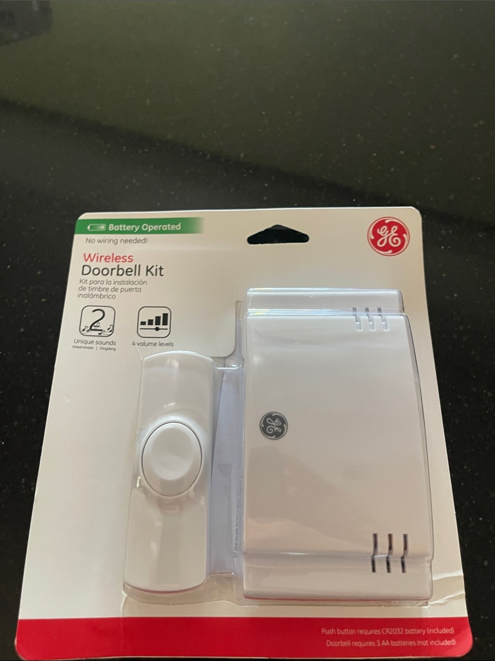 GE Wireless Doorbell Kit — White
